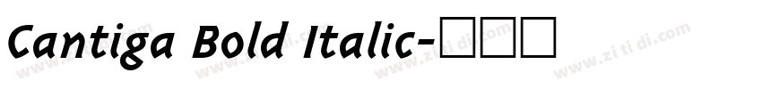 Cantiga Bold Italic字体转换